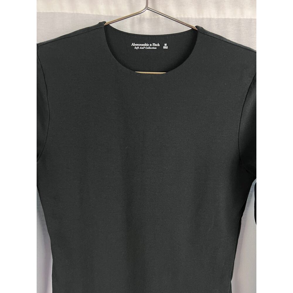 Abercrombie and Fitch Bodysuit Soft A&F Long Sleeve Black Capsule Normcore Basic - Picture 3 of 7